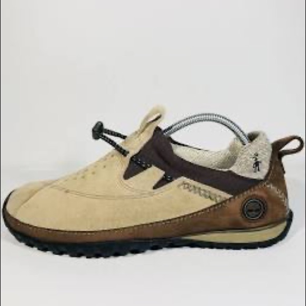 Timberland SmartWool Lounger Loafers Leather Suede Brown Slip On Shoes size 7